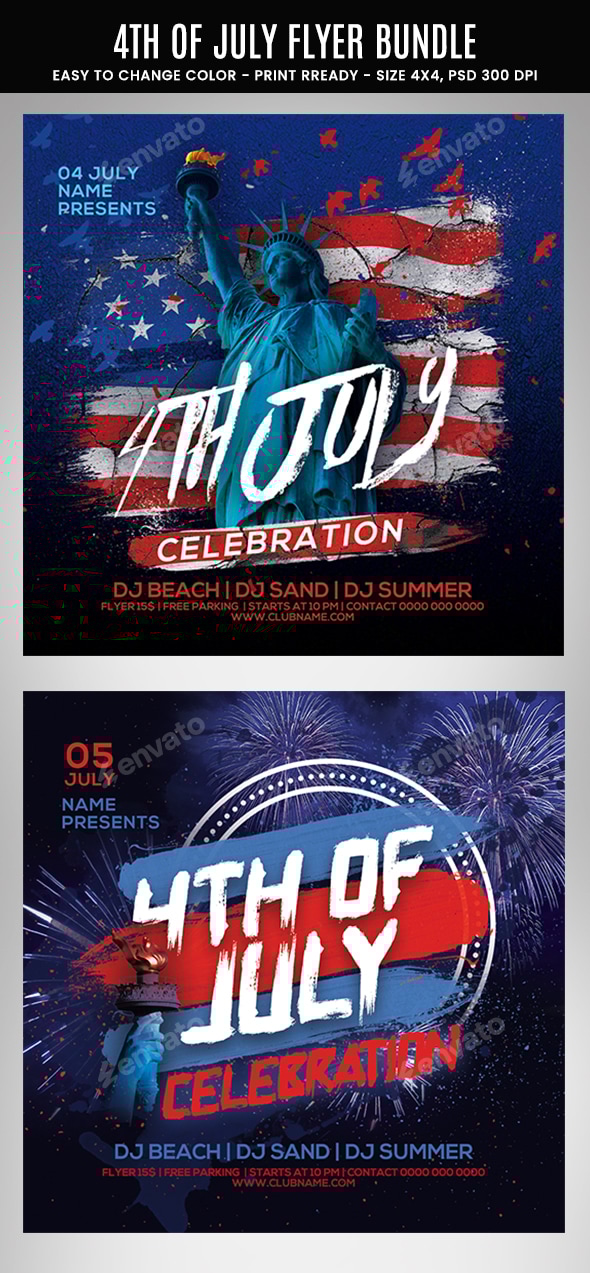 4th of July Flyer Bundle