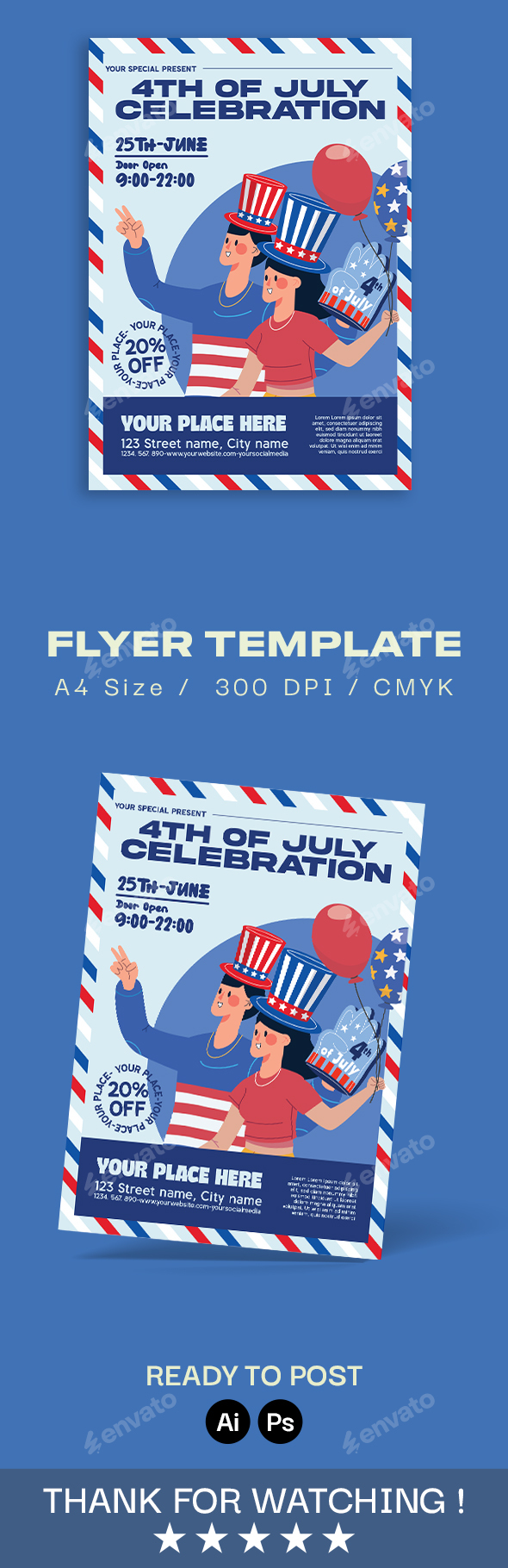 Independence Day Flyer - 4th of July Flyer