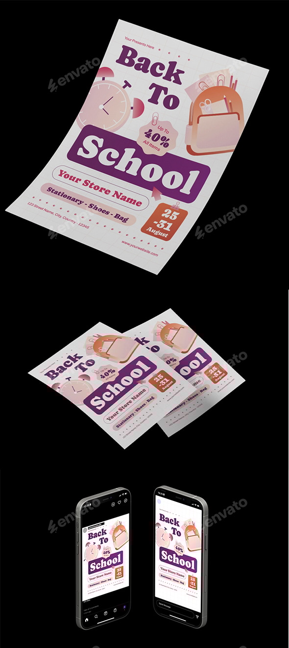 Modern Back to School Flyer