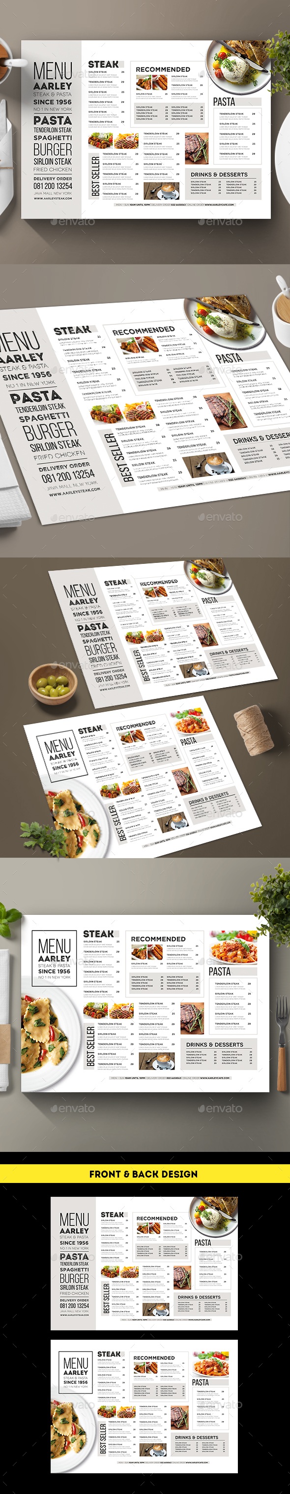 Typography Menu