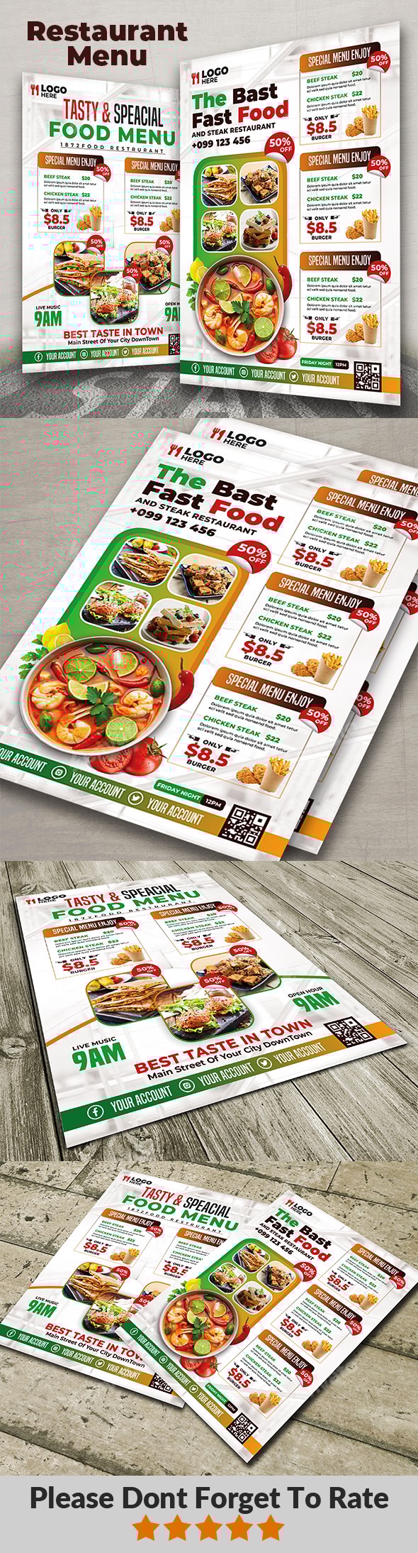 Top 10 Best-Selling Restaurant Menu Templates on GraphicRiver to Elevate Your Branding