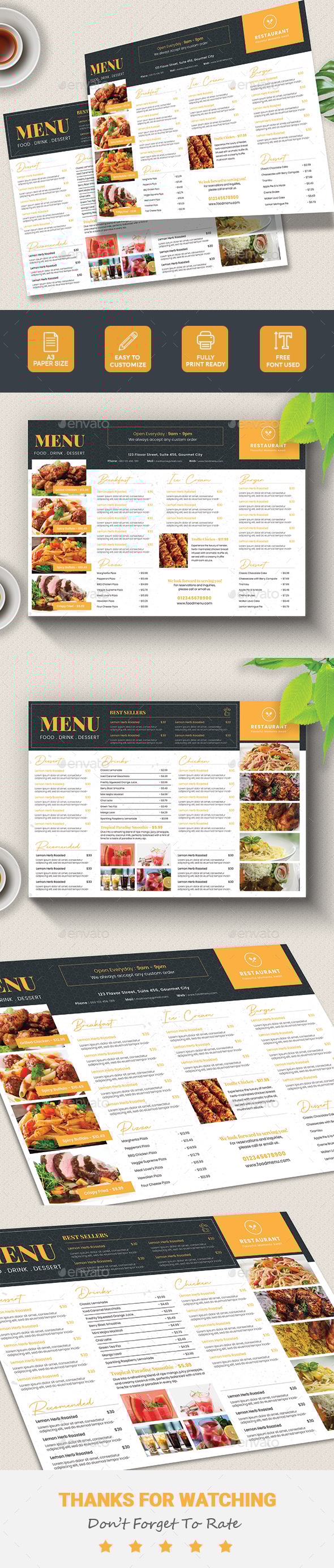 Simple Menu Board