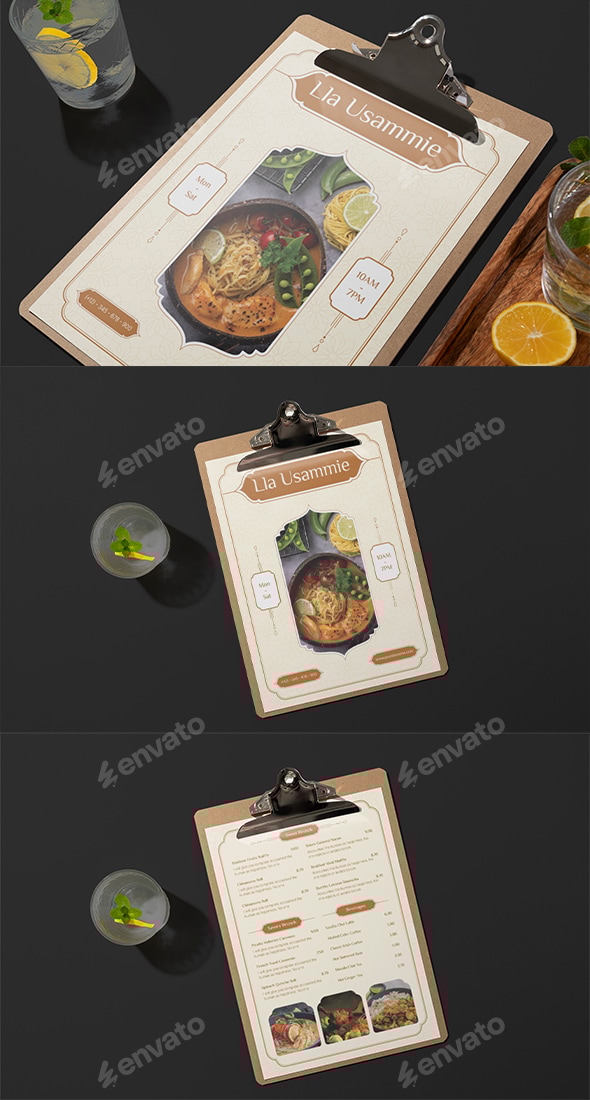 Arabian Restaurant Menu