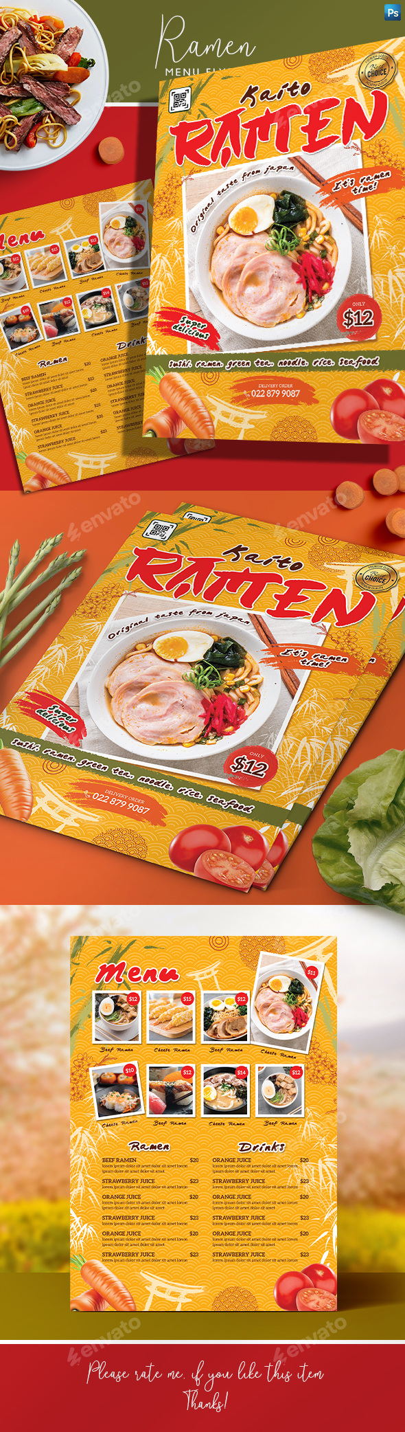 Ramen Menu