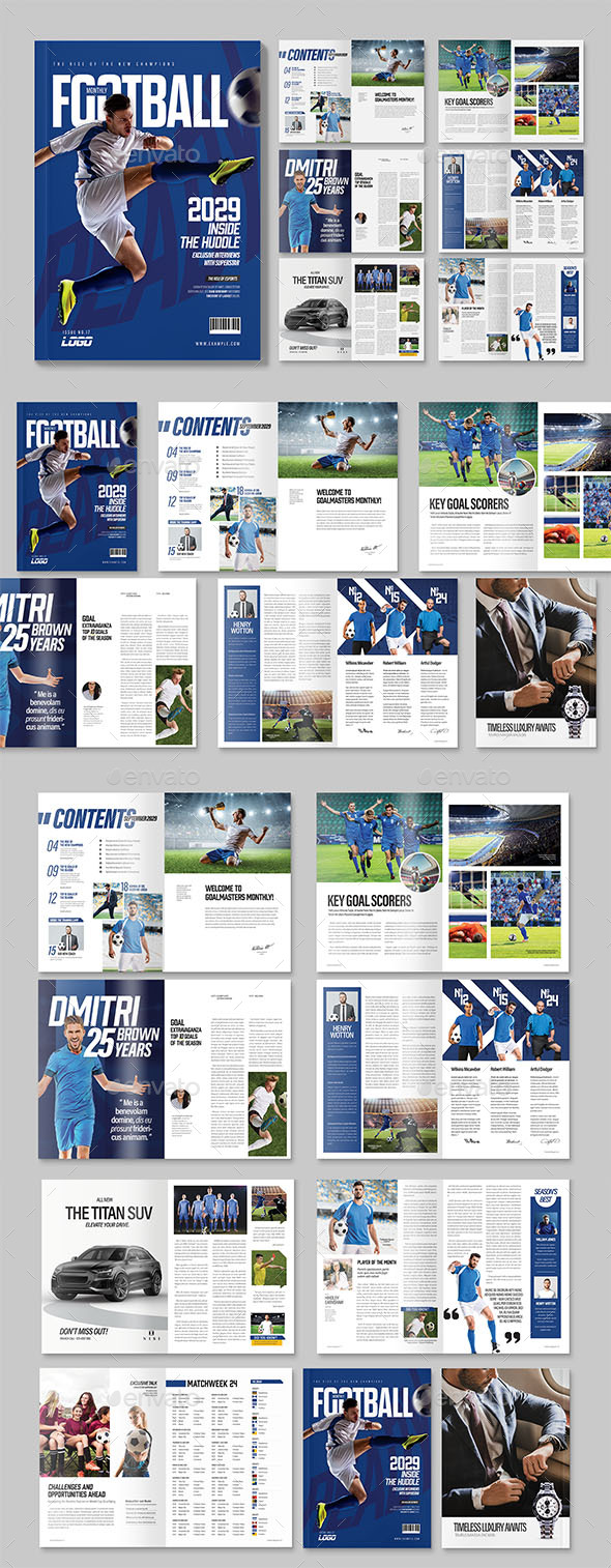 Football Magazine Template