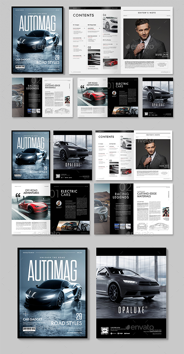Automotive Magazine Template