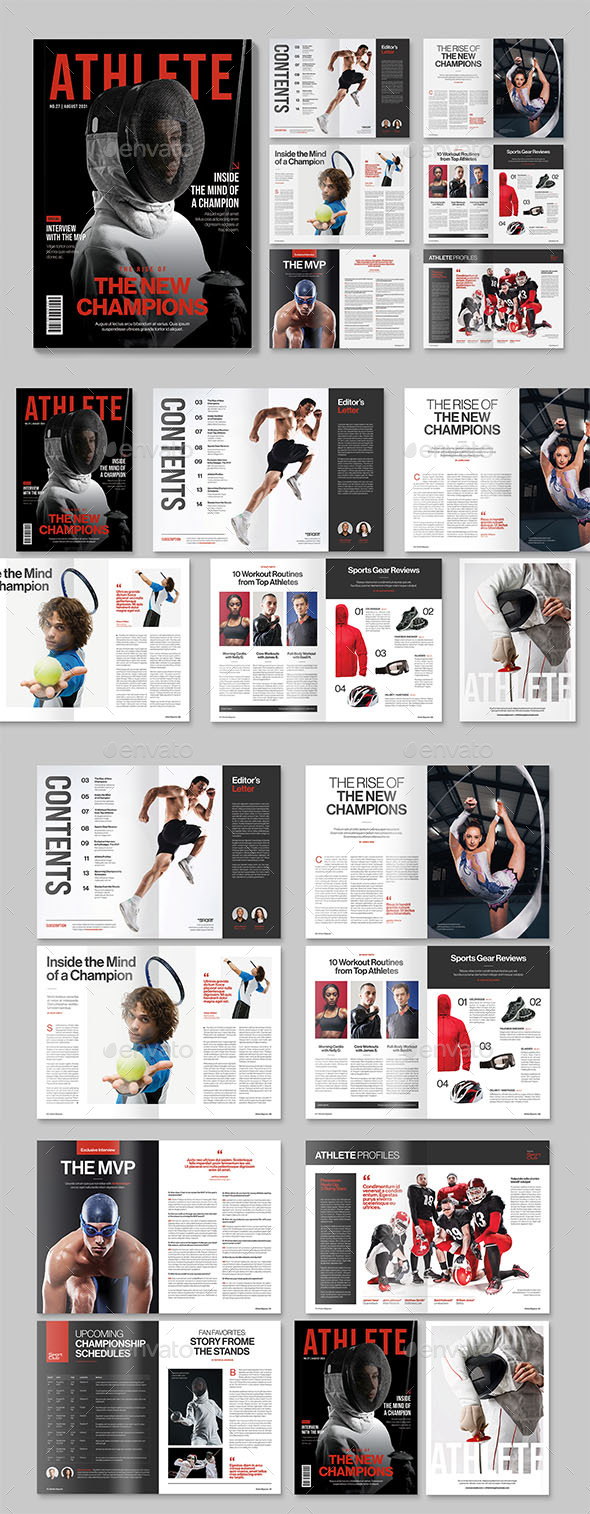 Sports Magazine Template