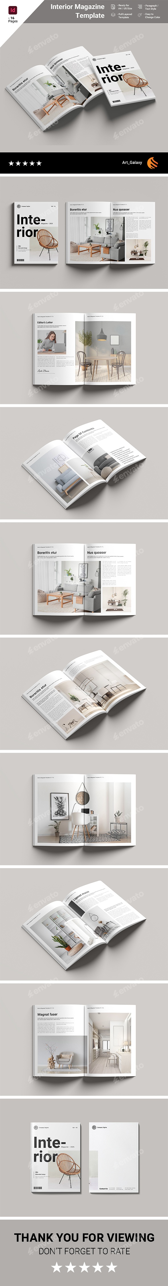 Interior Magazine Template