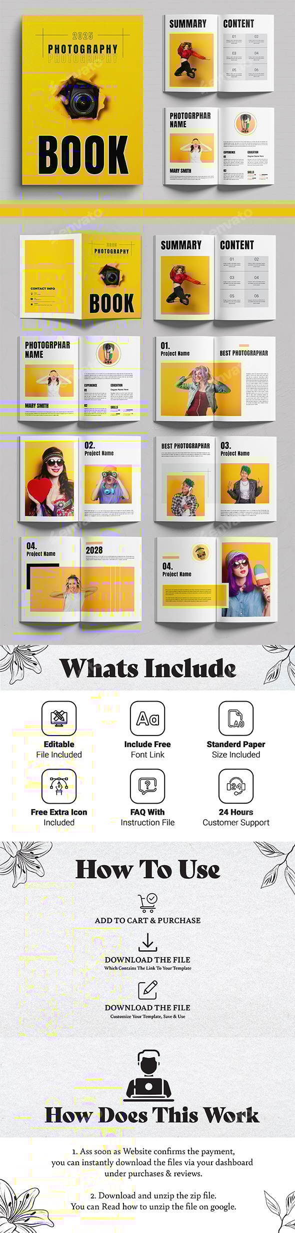 Photography Book Design Template