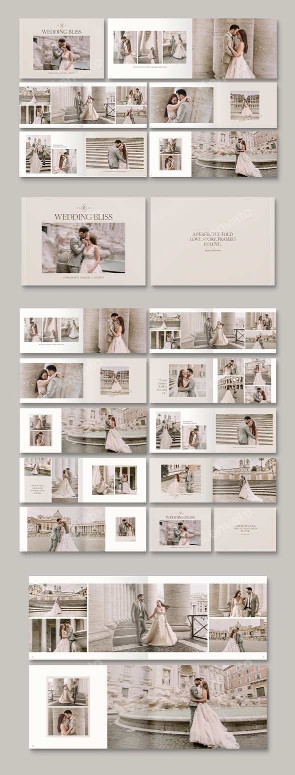 Wedding Photo Album Template (Minimalist)