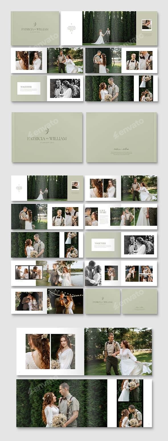 Luxury Wedding Photo Album Template