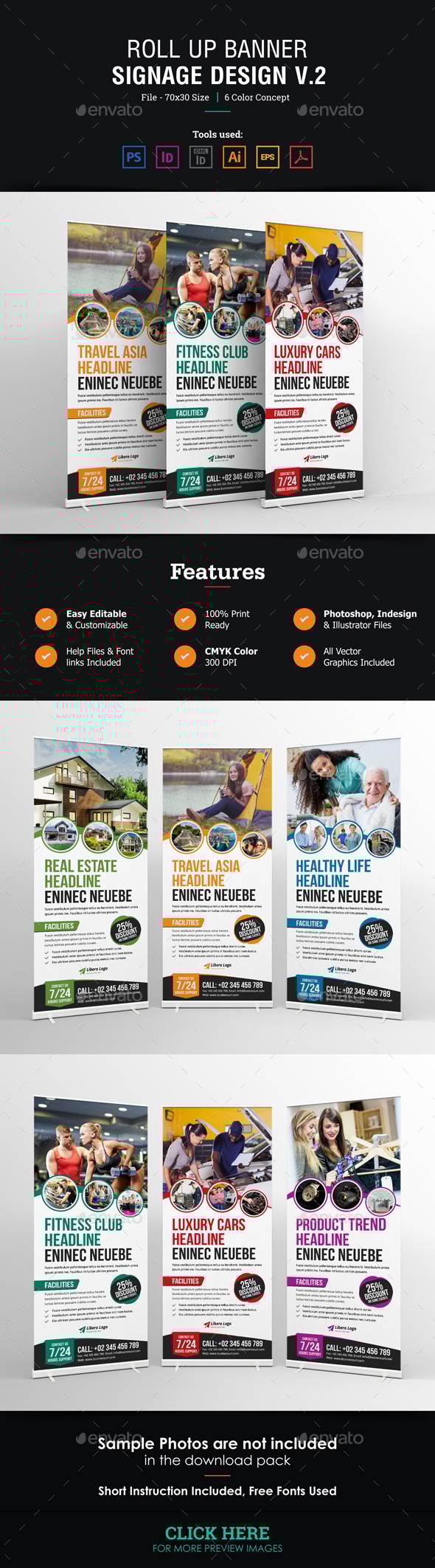 Roll up Banner Signage Design v2