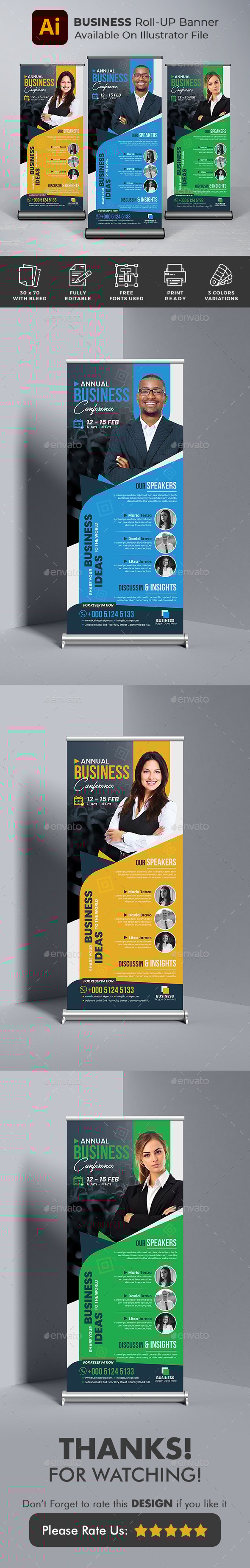 Business Roll up Banner Design