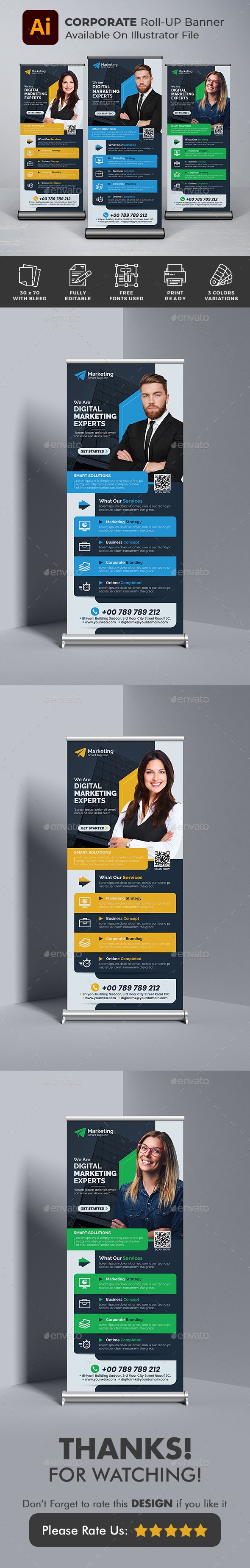 Corporate Roll up Banner