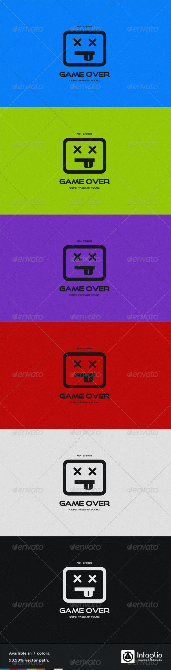 Game Over 404 Error Page