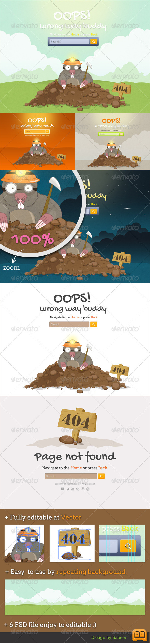 Mole 404 Error Pages