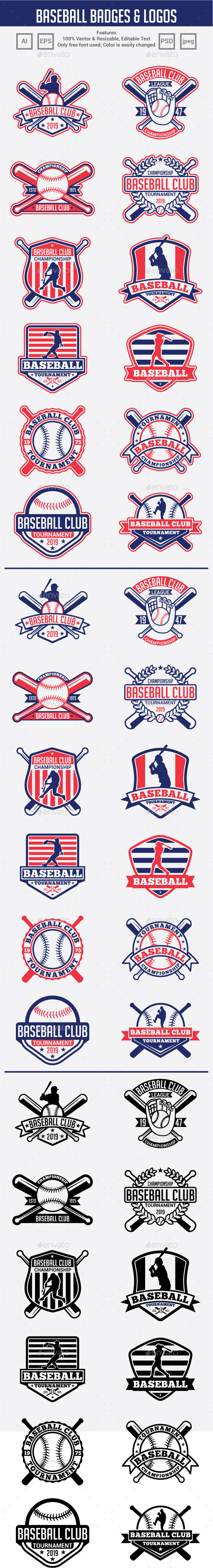Baseball Logo Badge