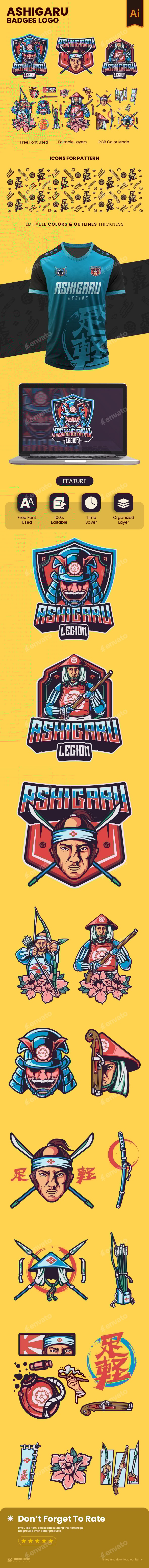 Ashigaru Badges Logo