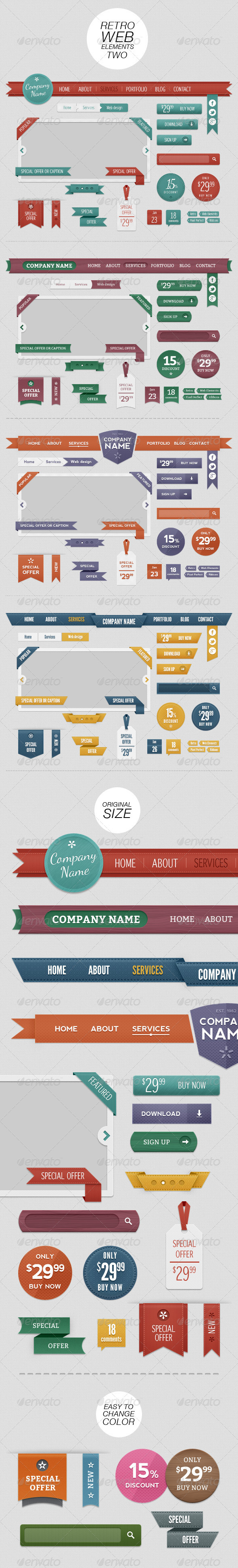 Retro Web Elements Two
