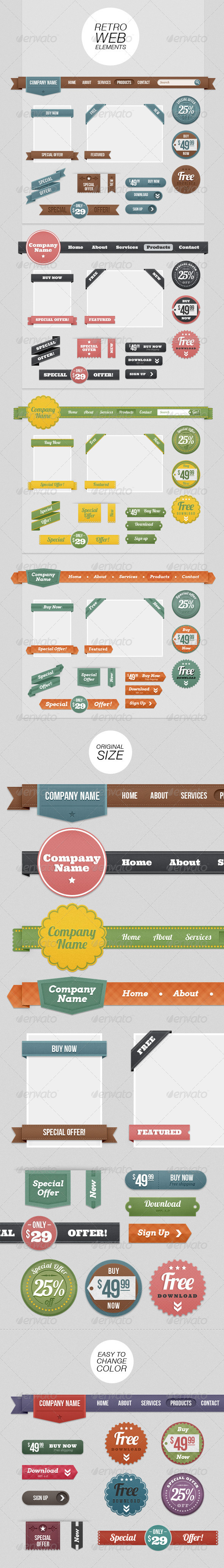 Retro Web Elements