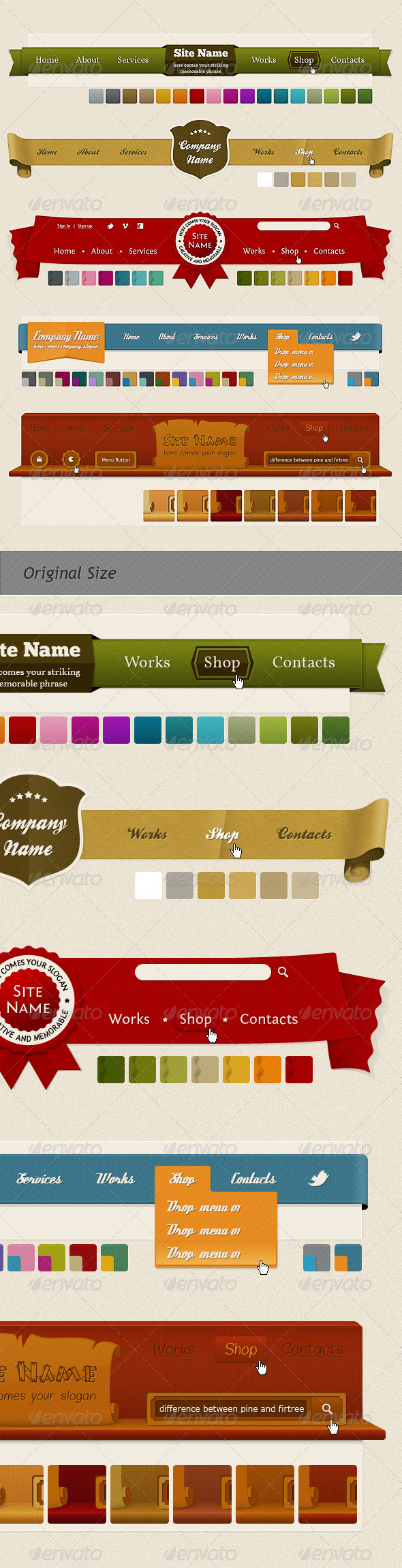 Headers and Navigation (Web Kit)