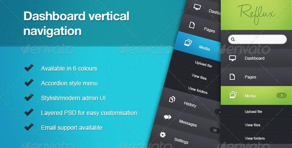 Dashboard Vertical Navigation
