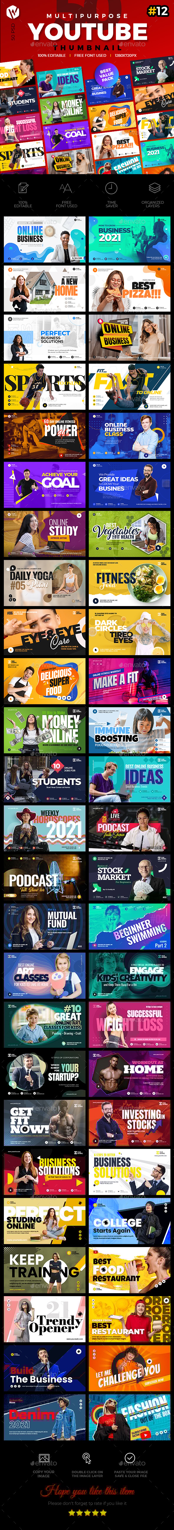 50 YouTube Thumbnails - V12
