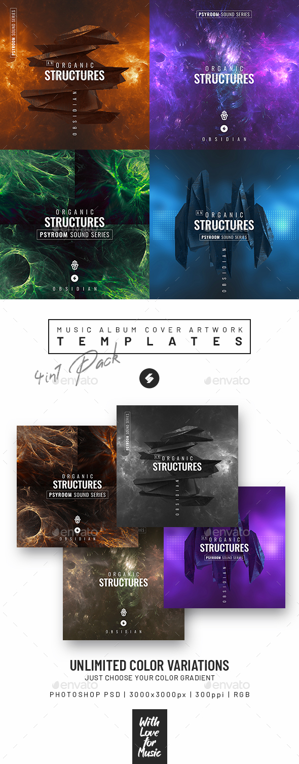 Progressive Sound 2 – Album Cover Templates Pack