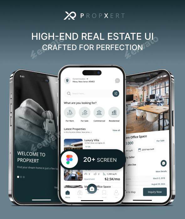 PropXpert – Real Estate Mobile App UI Kit