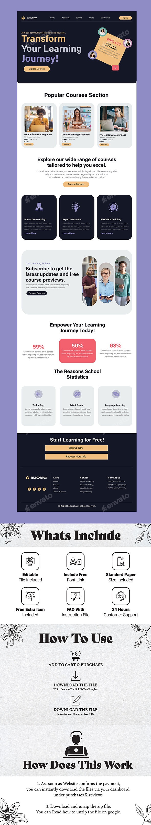 Educational Landing Page