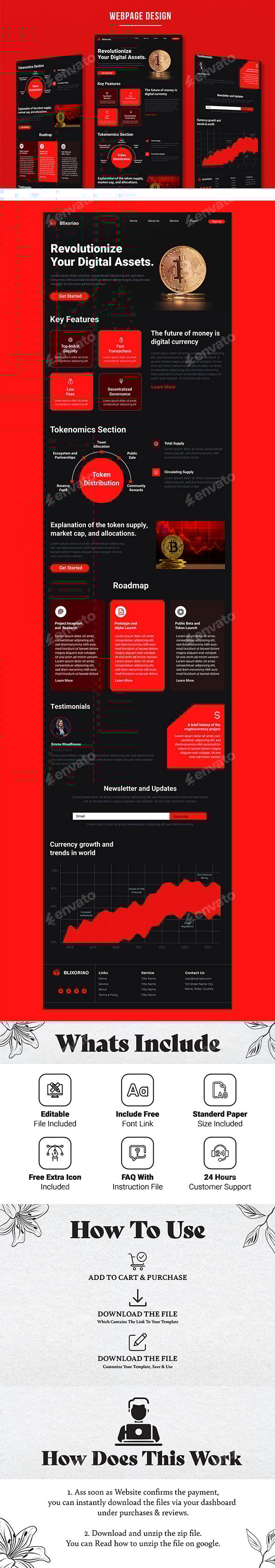 Cryptocurrency Landing Page
