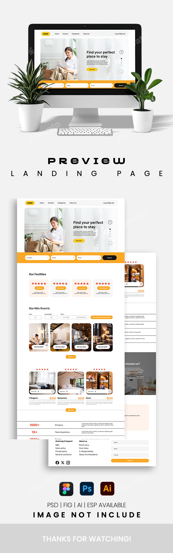 Hotel Website Landing Page