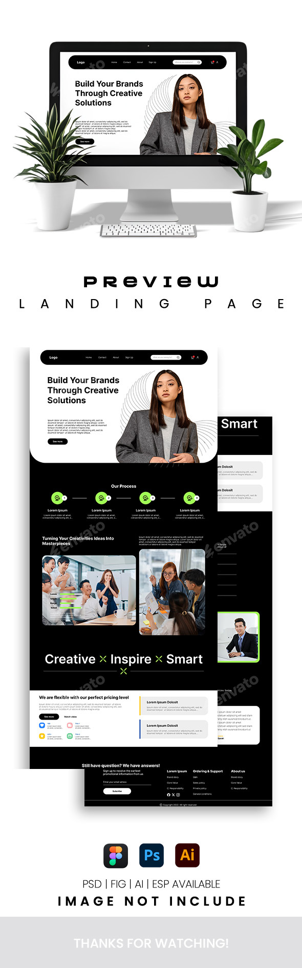 Online Marketing Service Website Landing Page