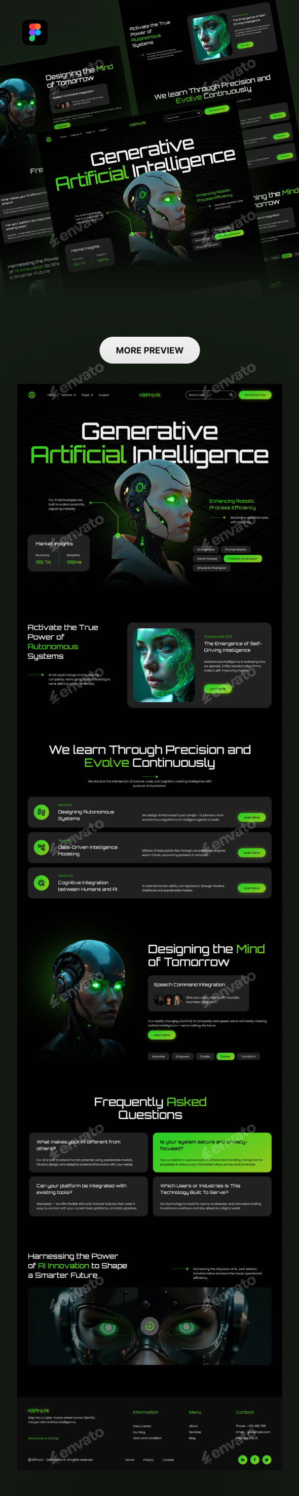 Generative AI Home Page Website