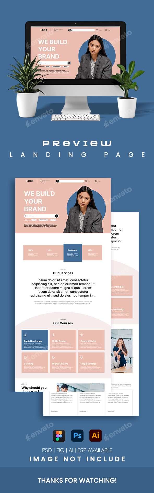 Branding Agency Website Landing Page