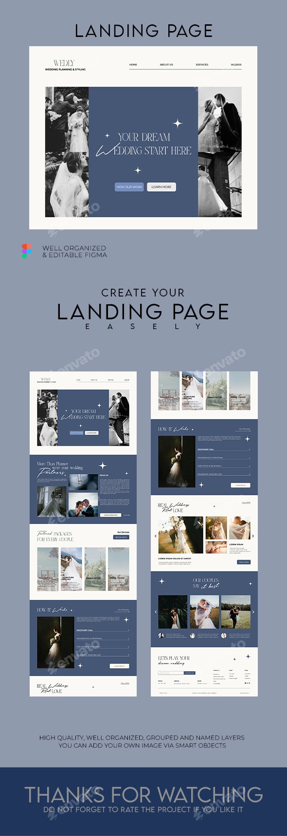 Wedding Planner Website Landing Page