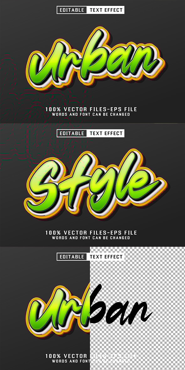 Urban Editable Text Effect