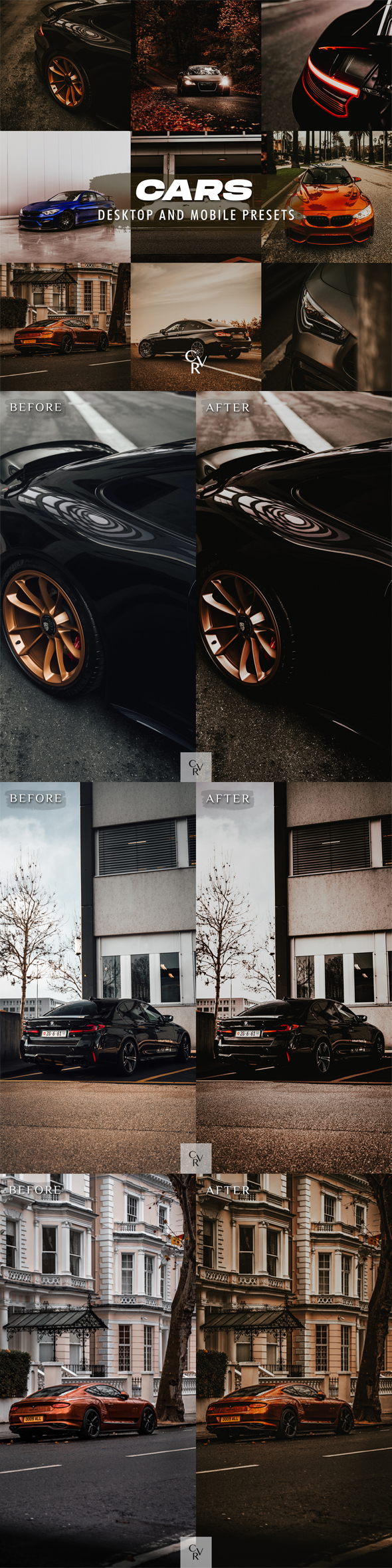 15 Cars Lightroom Presets