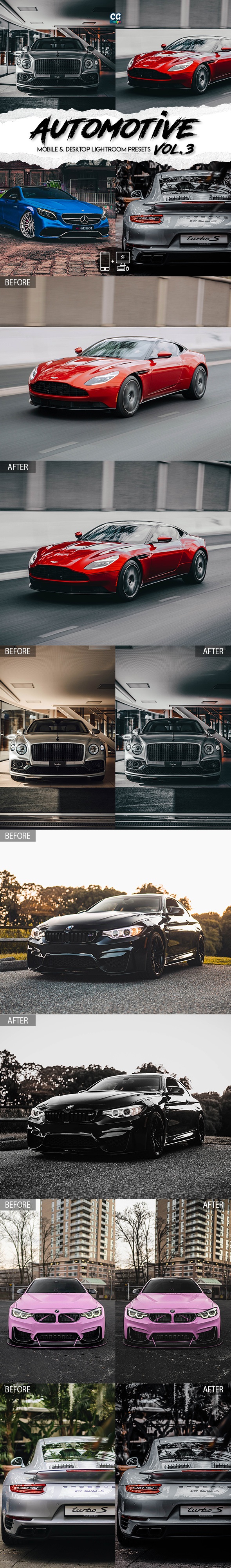 Automotive Vol. 3 - 15 Premium Lightroom Presets