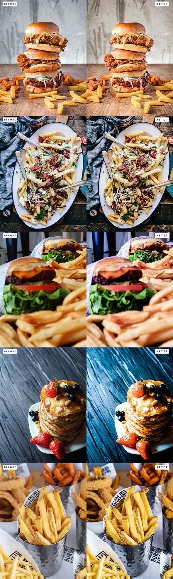 Food Collection Lightroom Presets