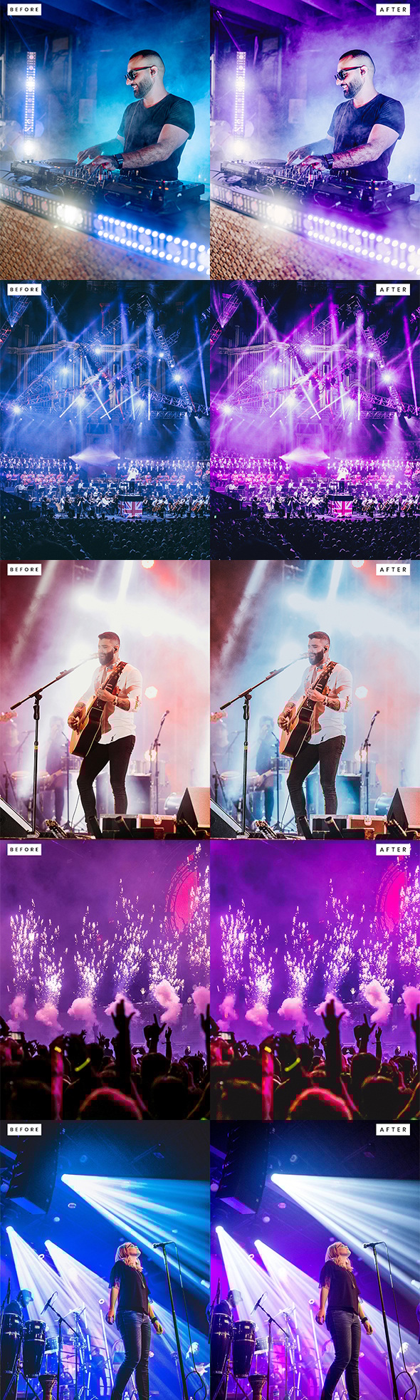 Concert Colors Lightroom Presets