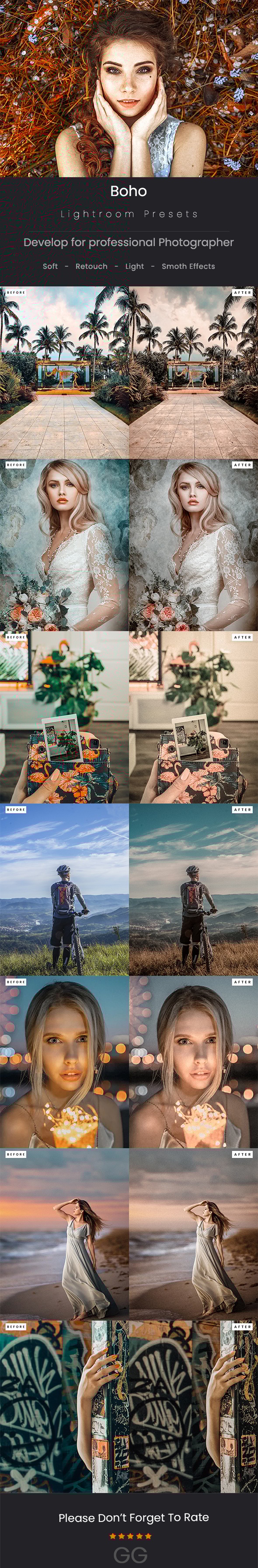 35 Boho Lightroom Presets