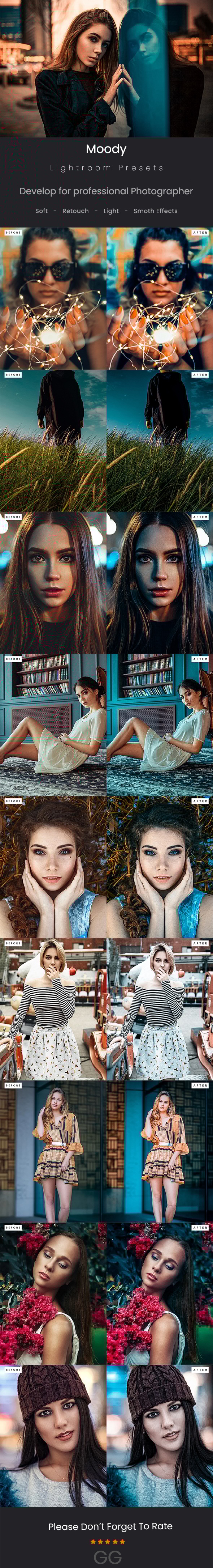 35 Moody Lightroom Presets