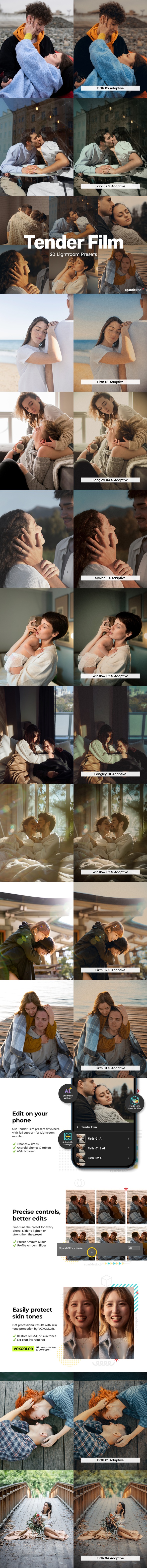 20 Tender Film Lightroom Presets