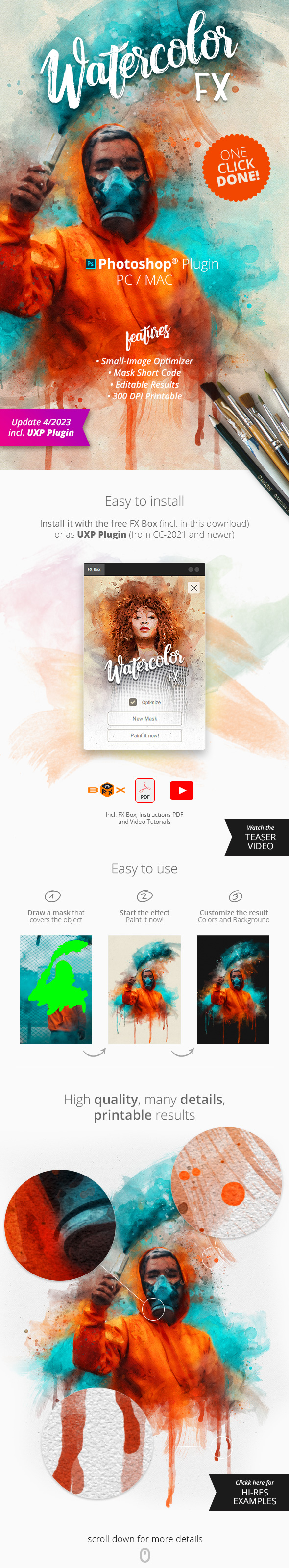 Watercolor FX - Photo Effect Plugin