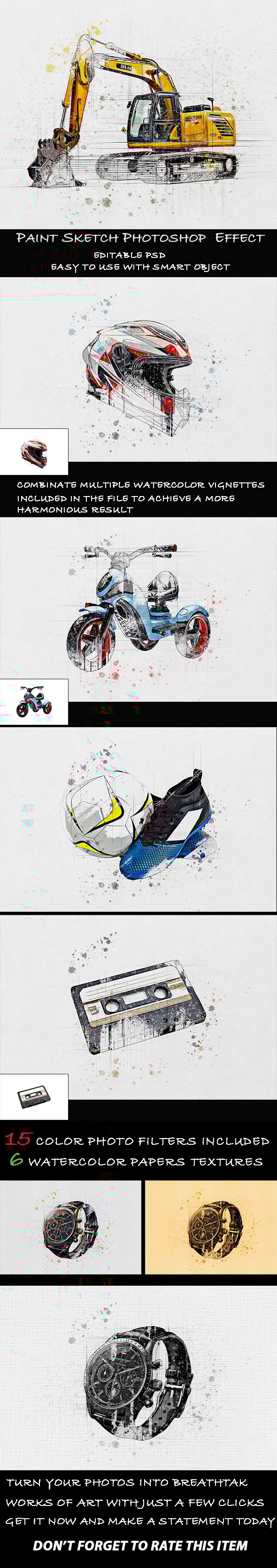 Paint Sketch Photoshop Effect