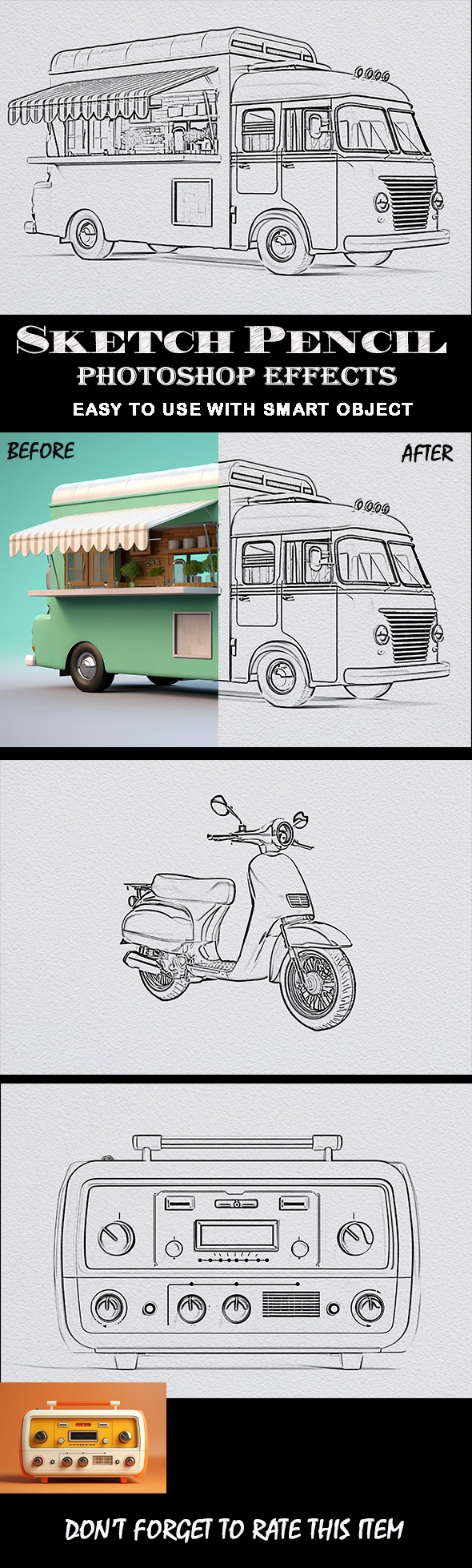Pencil Sketch Photoshop Effects