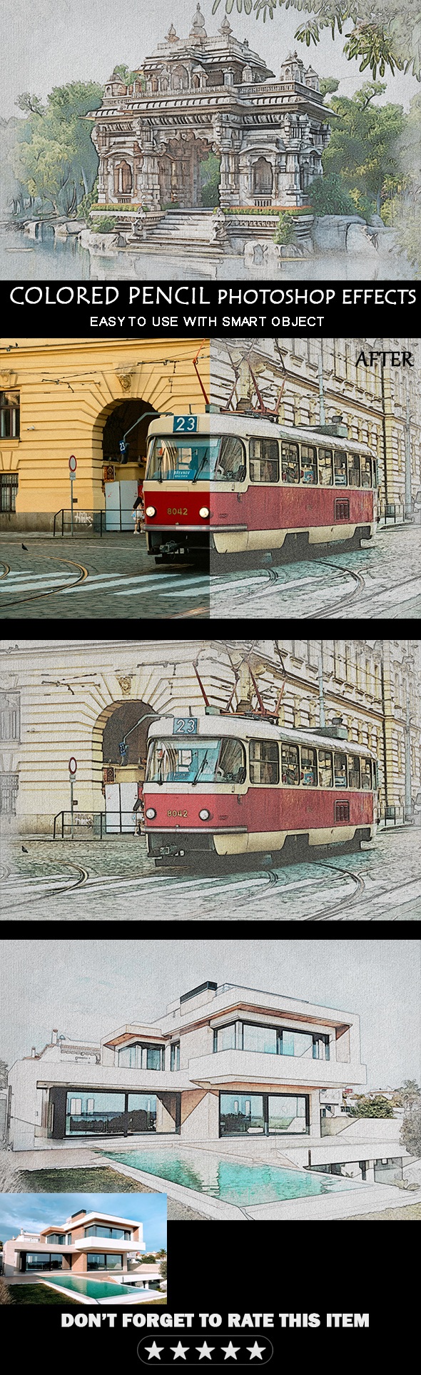 Colored Pencil Photoshop Effects