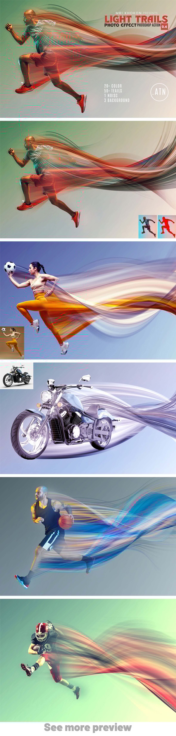 Light Trails Effect Photoshop Action