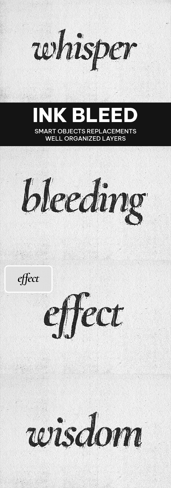 Ink Bleed Text Effect